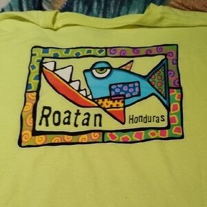 Port and Company Bright Yellow Graphic Tee